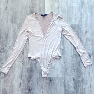 Long-sleeve V-Neck Bodysuit
